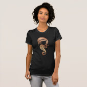 Chic Roos Gold Beauty Girl Hair & Makeup Salon T-shirt (Voorkant volledig)