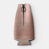 Chic Roos Gold Brushed Metal Monogram Initiaal Flesjeskoeler (Achterkant)