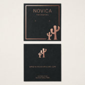 Chic Roos Gold Cactus Verzameldisplay Kaart (Voorkant /achterkant)