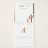 Chic Roos Gold Cactus Verzameldisplay Kaart (Voorkant /achterkant)