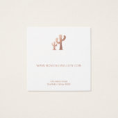 Chic Roos Gold Cactus Verzameldisplay Kaart (Achterkant)