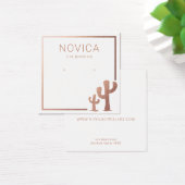 Chic Roos Gold Cactus Verzameldisplay Kaart (Bureau)