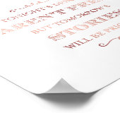 Chic Roos Gold CASH BAR QUOTE Sign Print (Hoek)