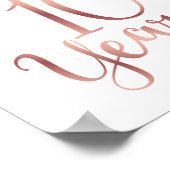 Chic Roos Gold CHEERS TOT 10 JAAR Ondertekening Af Poster (Hoek)