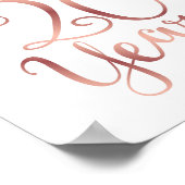 Chic Roos Gold CHEERS TOT 20 JAAR Sign Print (Hoek)