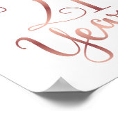 Chic Roos Gold CHEERS TOT 21 JAAR Sign Print (Hoek)