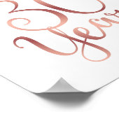 Chic Roos Gold CHEERS TOT 30 JAAR Sign Print (Hoek)