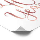 Chic Roos Gold CHEERS TOT 40 JAAR Sign Print (Hoek)