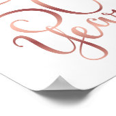 Chic Roos Gold CHEERS TOT 50 JAAR Sign Print (Hoek)