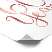 Chic Roos Gold CHEERS TOT 60 JAAR Sign Print (Hoek)