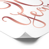 Chic Roos Gold CHEERS TOT 90 JAAR Sign Print (Hoek)