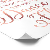 Chic Roos Gold DANCE FLOOR - SITUATIE Teken afdruk Poster (Hoek)