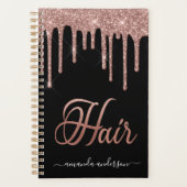 Chic Roos Gold Drids Hair Appointing Book Planner (Voorkant)