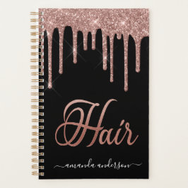 Chic Roos Gold Drids Hair Appointing Book Planner