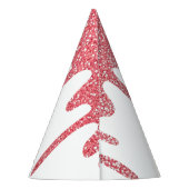 Chic Roos Gold Drip Glitter Sweet 16 Birthday Feesthoedjes (Achterkant)