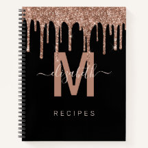 Chic Roos Gold Dripping Glitter Monogram Recipe