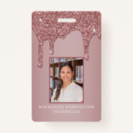 Chic Roos Gold Driving Sparkle Glitter Monogram Badge