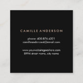 Chic Roos Gold en Black Hearts Visitekaartje (Achterkant)