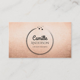 Chic Roos Gold en Black Treat Maker Visitekaartje