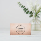 Chic Roos Gold en Black Treat Maker Visitekaartje (Staand voorkant)