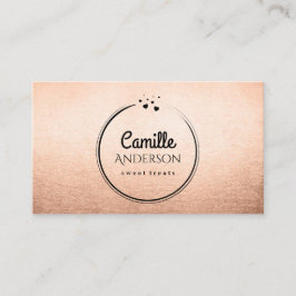 Chic Roos Gold en Black Treat Maker Visitekaartje