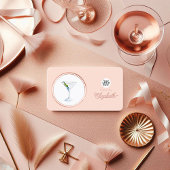 Chic Roos Gold en Blush Pink Event Planner Visitekaartje