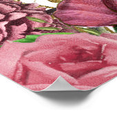 Chic Roos Gold en Blush Weddenschap Welkom Poster (Hoek)