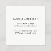 Chic Roos Gold en Chevron Stripes Visitekaartje (Achterkant)