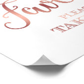 Chic Roos Gold FAVORS GELIEVE ÉÉN Sign Print TE NE (Hoek)