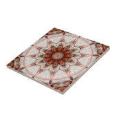 Chic Roos Gold Feather Geometric Floral Tegel Tegeltje (Zijkant)