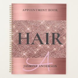Chic Roos Gold Foil Hair Appointbook Planner