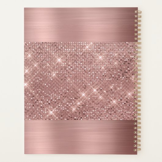 Chic Roos Gold Foil Hair Appointbook Planner (Achterkant)