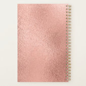 Chic Roos Gold Foil Hair Appointbook Planner (Achterkant)