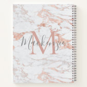 Chic Roos Gold Foil marble Monogram Notitieboek (Achterkant)