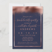 Chic Roos Gold Folie Gesproeid Confetti Bacheloret Kaart (Voorkant)