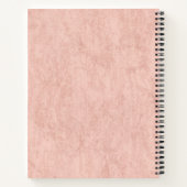 Chic Roos Gold Folie Monogram Naam Spiral Notitieb Notitieboek (Achterkant)