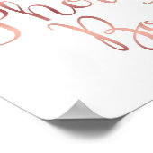 Chic Roos Gold FOTO BEIDE Sign Print (Hoek)