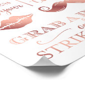 Chic Roos Gold FOTO ZOWEL GRAB A PROP Sign Print (Hoek)