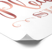 Chic Roos Gold GELIEVE BEELDSCHERM af te drukken Poster (Hoek)