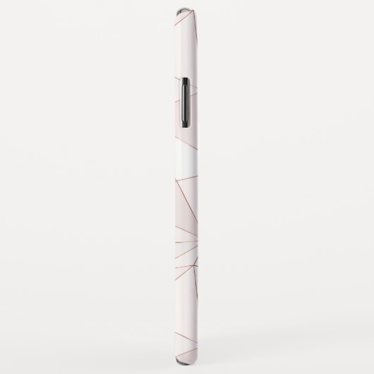 Chic Roos Gold geometrisch Abstract patroonmonogra Case-Mate iPhone Case (Achterkant/rechts)