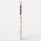 Chic Roos Gold geometrisch Abstract patroonmonogra Case-Mate iPhone Case (Achterkant/links)