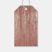 Chic Roos Gold Glam Tinsel Stripes Cadeaulabel (Achterkant)