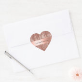 Chic Roos Gold Glam Tinsel Stripes Hart Sticker (Envelop)