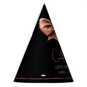 Chic Roos Gold Glitter Bow Sweet 16 Verjaardag Feesthoedjes (Links)