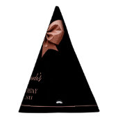 Chic Roos Gold Glitter Bow Sweet 16 Verjaardag Feesthoedjes (Rechts)