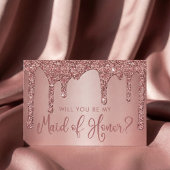 Chic Roos Gold Glitter Drivers, gemaakt van eer Kaart