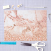 Chic roos gold glitter ombre roze glitter marmer tissuepapier (Craft)