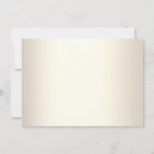 Chic Roos Gold Glitter Script White Bridesmaid Inv Kaart (Achterkant)