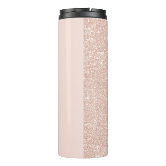 Chic Roos Gold Glitter Signature Script Name Thermosbeker (Achterkant)