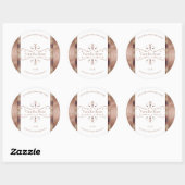 Chic  Roos Gold Glitter White Product Labels (Vel)